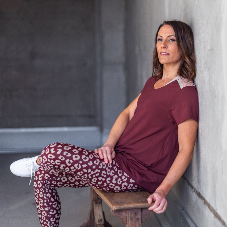 Cissi top - aubergine