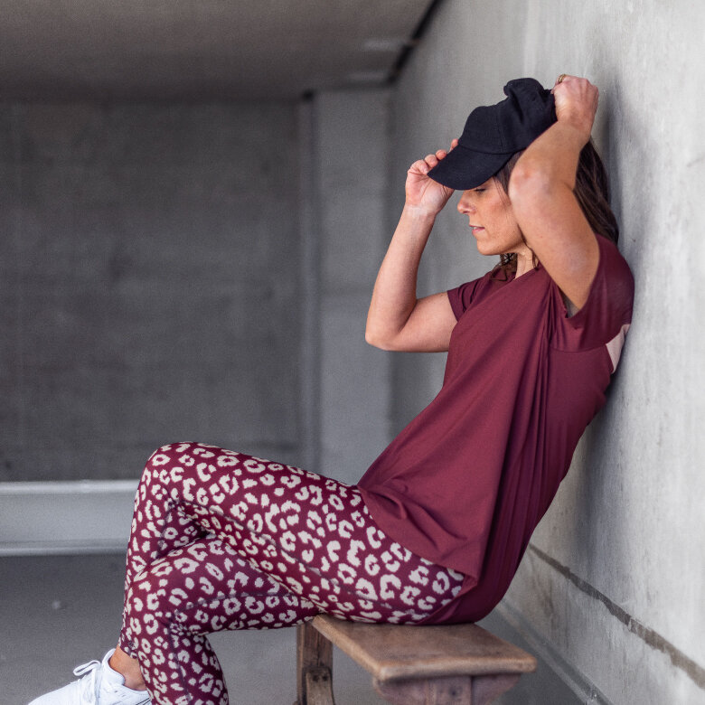 Kat tights 7/8 - leia winered