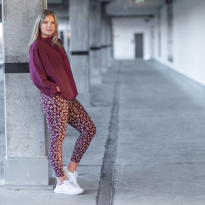 Kat tights 7/8 - leia winered